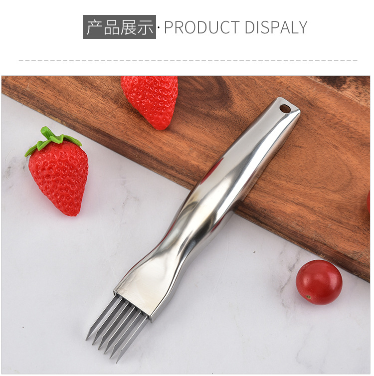 Stainless steel scallion slicer, creative kitchen tool, vegetable scallion grater, stainless steel scallion slicer pic 9