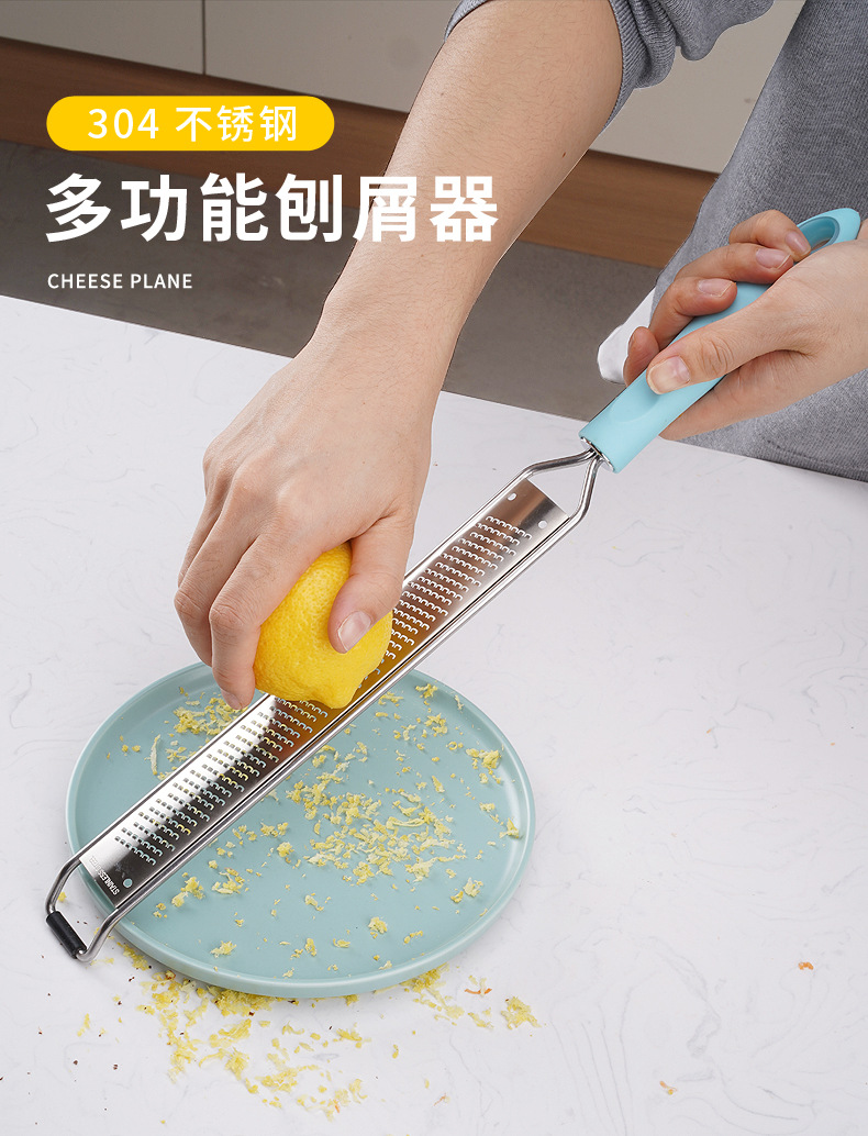 Stainless steel cheese grater, cheese grater, lemon grater, cheese grater, kitchen fruit grater and slicer pic 1