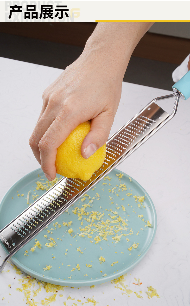 Stainless steel cheese grater, cheese grater, lemon grater, cheese grater, kitchen fruit grater and slicer pic 10