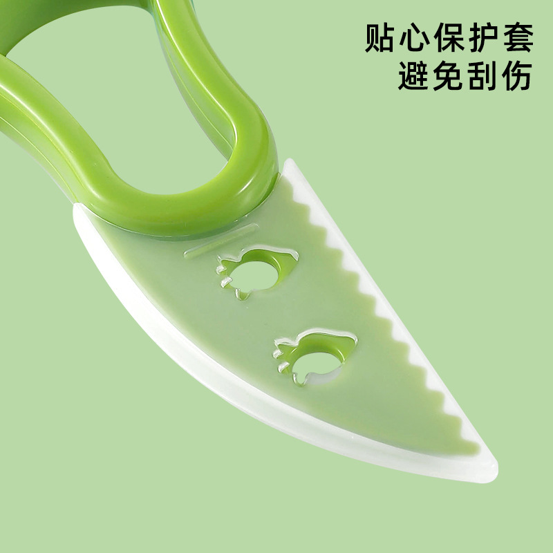Xuanjun's three-in-one multi-functional PP avocado peeler, flesh separator and meat scraper are creative kitchen gadgets Specification image