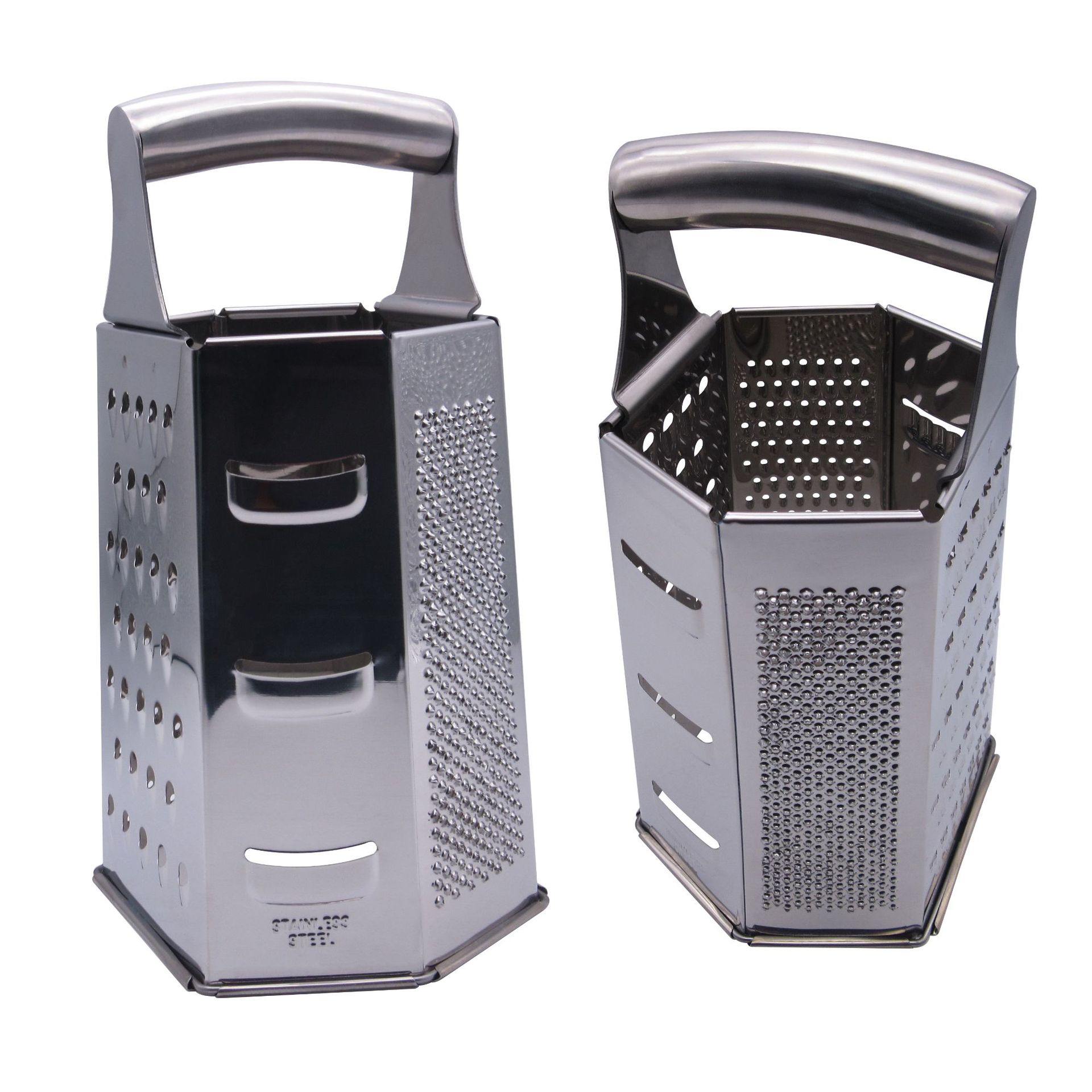 Stainless steel elbow handle melon grater, 6-sided grater, radish grater, melon grater, manual garlic puree press, vegetable cutter Application Scenario