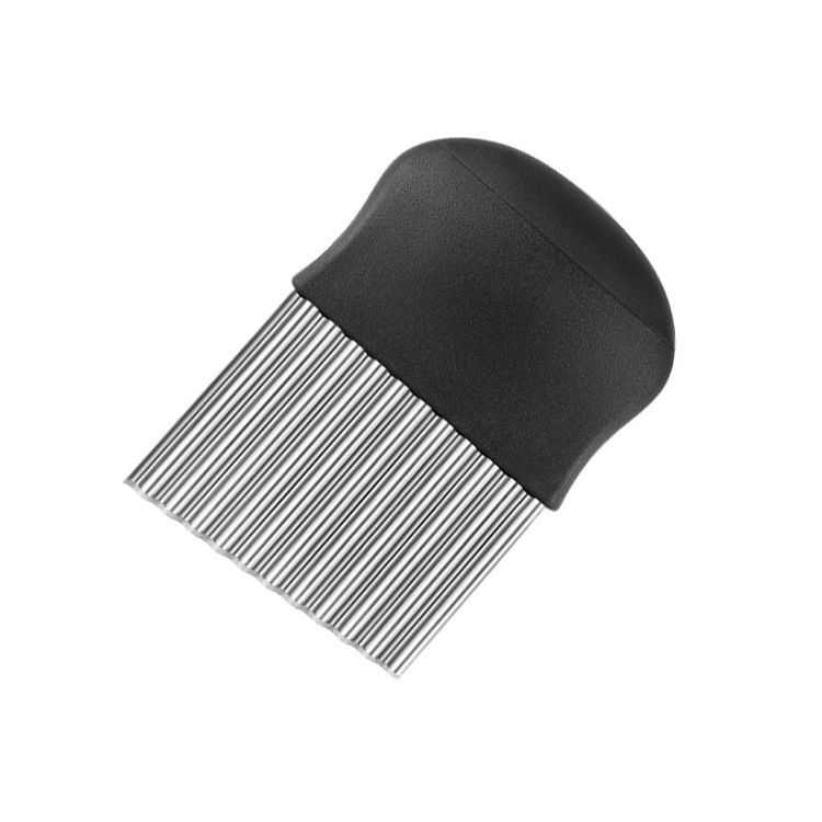 Stainless steel potato cutter, wolf-tooth corrugated French fries cutter, potato slicer, fancy vegetable cutter, kitchen small tools Item Picture