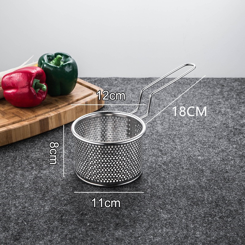304 stainless steel deep fryer, frying basket, spicy hot pot, strainer spoon, strainer spoon, cooking noodles, scooping noodles, rice noodle fence, deep-frying strainer Item Picture