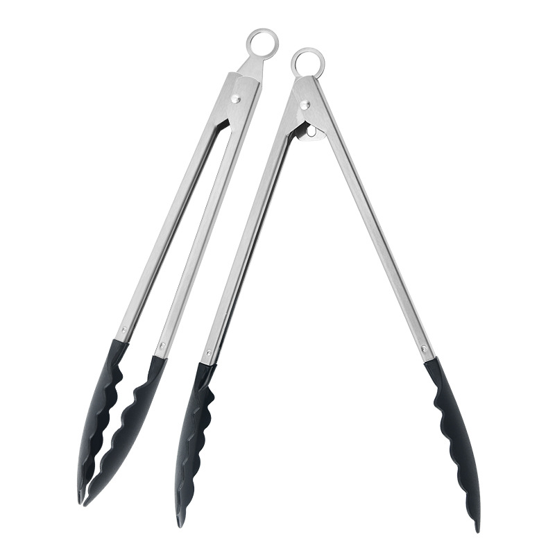 11-inch food tongs, household nylon food tongs, baking BBQ barbecue tongs, buffet steak tongs, 12-inch bread tongs Application Scenario