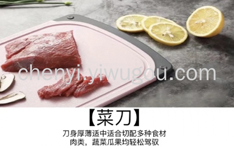 刀具套装不锈钢菜刀厨师刀切肉刀水果刀剪刀磨刀棒刀座8件套刀详情2