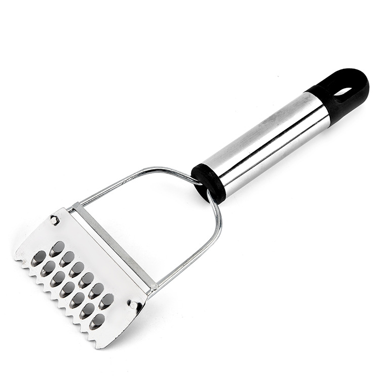 Stainless steel peeler, multi-purpose planer, steel-handled planer, multi-functional peeler, household peeler, melon peeler, fish scale peeler
