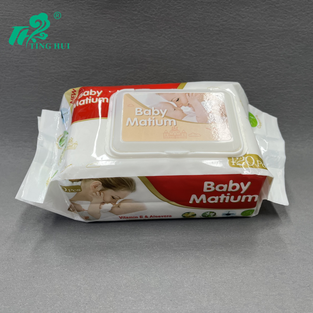 120 vacuum wet wipes, non-woven fabric large cleaning wet wipes, export exclusive wet wipes, thickened and enlarged wet wipes, baby wet wipes details Picture
