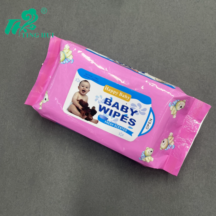 庭惠湿巾80抽外贸湿巾纸大包装湿巾实惠婴儿卡通清洁湿纸巾工厂
