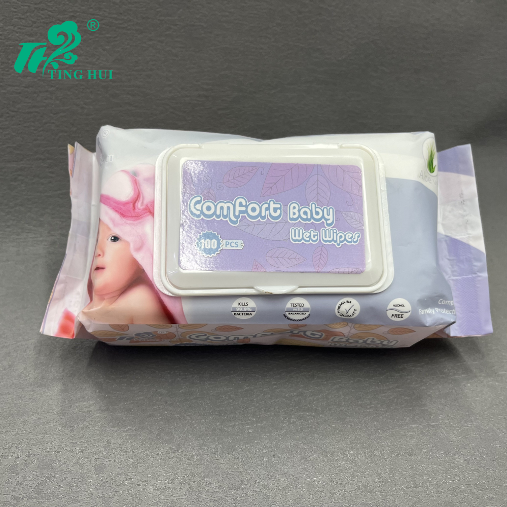 Foreign trade baby thickened wet wipes, newborn baby hand and mouth wet wipes, large package, children's wet wipes, family affordable set Specification image