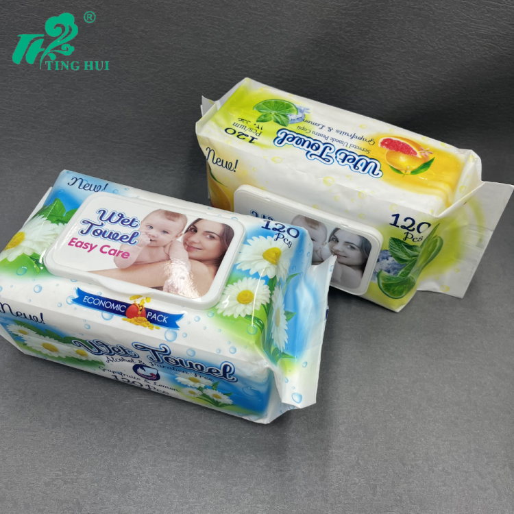 湿巾一次性婴儿湿巾婴儿大包装120抽带盖宝宝手口清洁湿纸巾批发