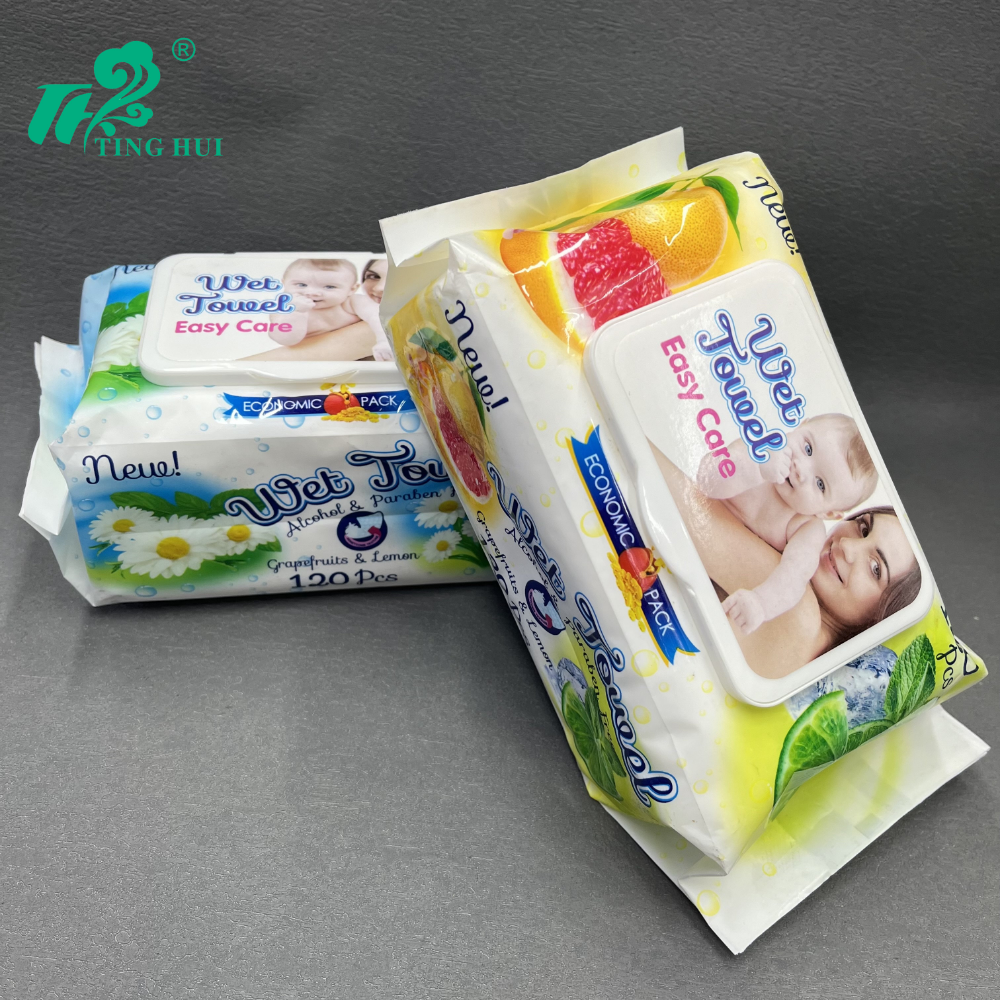 120抽大包加厚宝宝湿巾纸婴儿湿巾湿纸巾湿巾批发工厂外贸专供