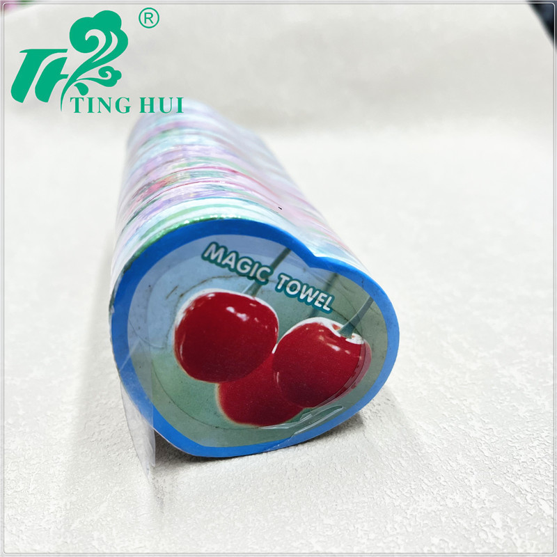 Compressed knitted all-cotton towels for export, cartoon thickened and enlarged, travel essentials, portable face towels pic 2