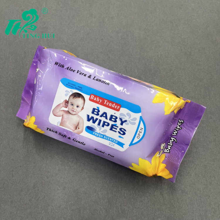庭惠湿巾80抽外贸湿巾纸大包装湿巾实惠婴儿卡通清洁湿纸巾工厂