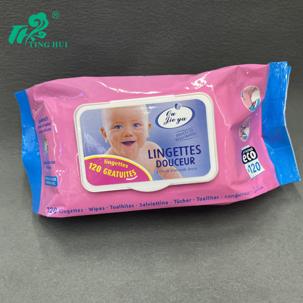 Baby wet wipes 120 thickened and enlarged wet wipes, vacuum wet wipes, non-woven fabric cleaning wet wipes, exclusively for export Specification image