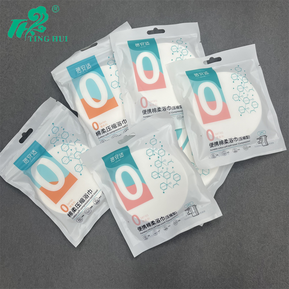 Disposable bath towels, portable packaging for travel and business trips, hygienic compressed bath towels, soft bath towels pic 1
