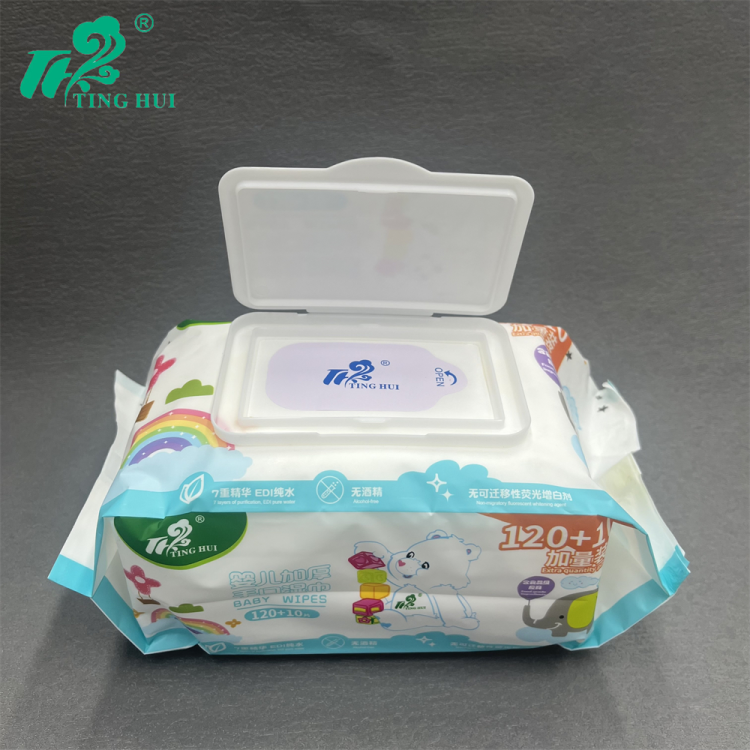 120+10 large-capacity wet wipes, household wet wipes, baby thickened hand and mouth wet wipes, wet paper towels wholesale available for customization Item Picture