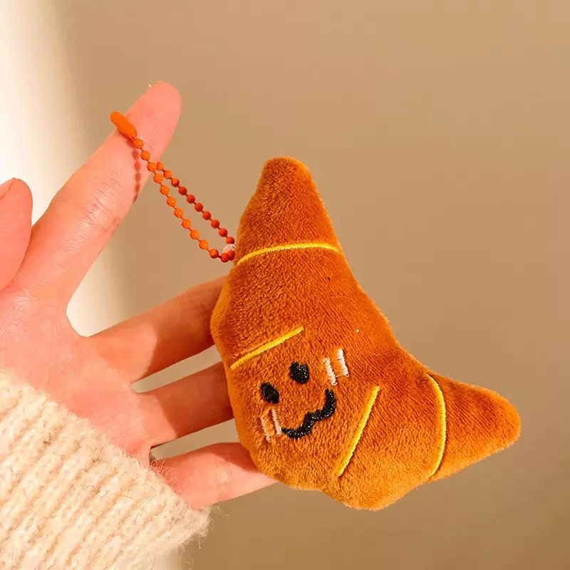 Wholesale of creative cartoon food plush toys, keychains, backpack pendants, decorative small dolls