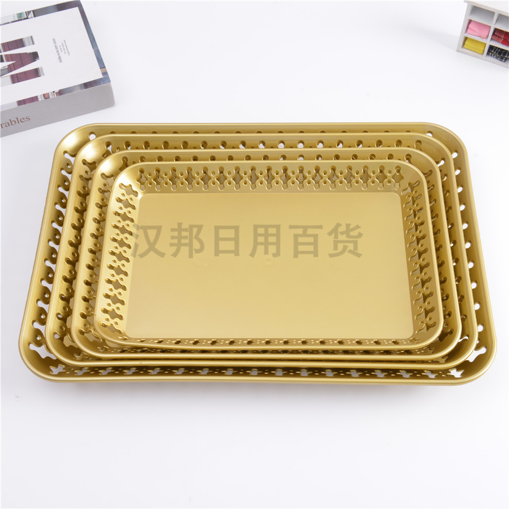 北欧创意轻奢宴会托盘架家用水杯架子杯子收纳置物架托盘