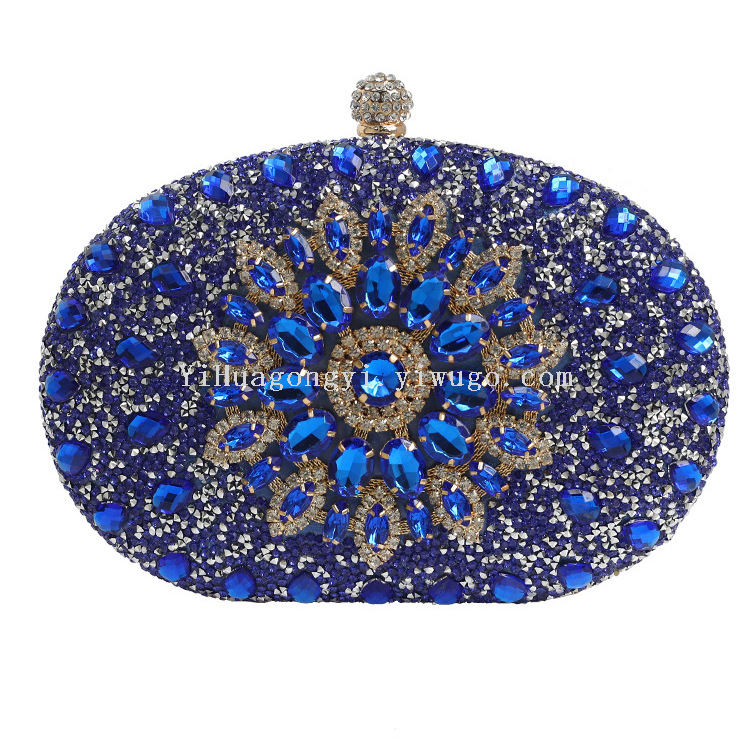 跨境太阳花镶钻晚宴包 旗袍礼服晚装包女士新娘手提包婚礼包