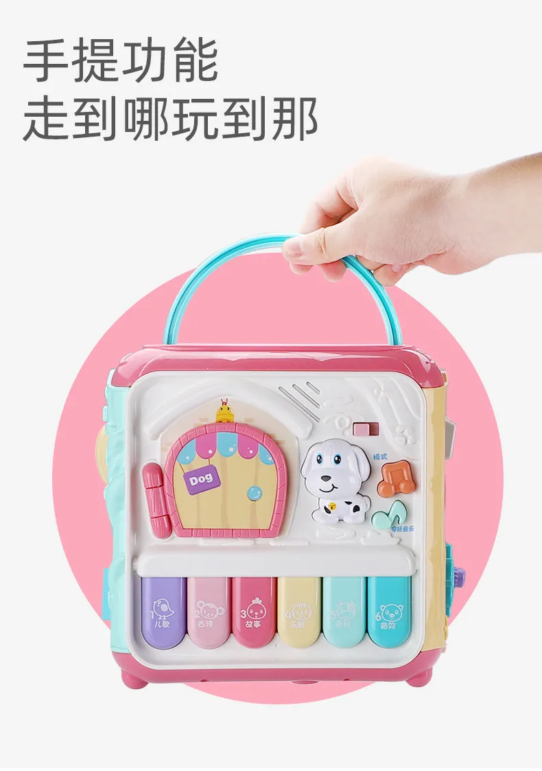 宝宝大号手拍鼓音乐鼓拍拍鼓儿童六面体益智充电鼓0-1岁婴儿玩具详情11
