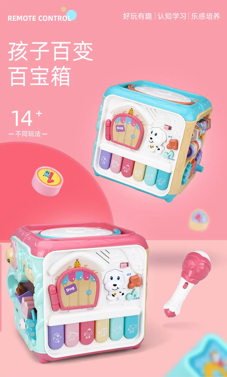 宝宝大号手拍鼓音乐鼓拍拍鼓儿童六面体益智充电鼓0-1岁婴儿玩具详情3
