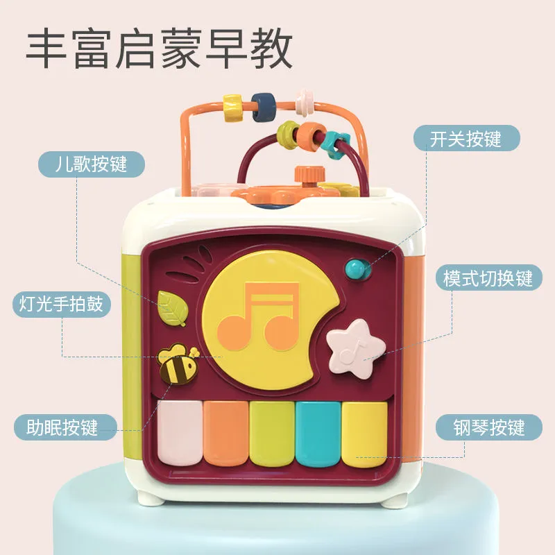 宝宝大号手拍鼓音乐鼓拍拍鼓儿童六面体益智充电鼓0-1岁婴儿玩具详情2