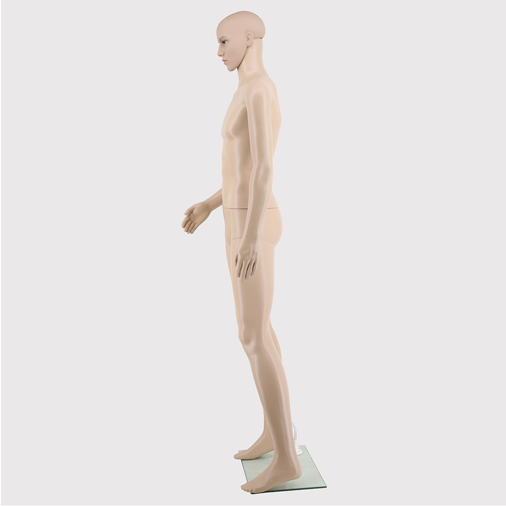 厂家直销仿真塑料男模特人台服装橱窗展示道具假人体全身模特架子产品图