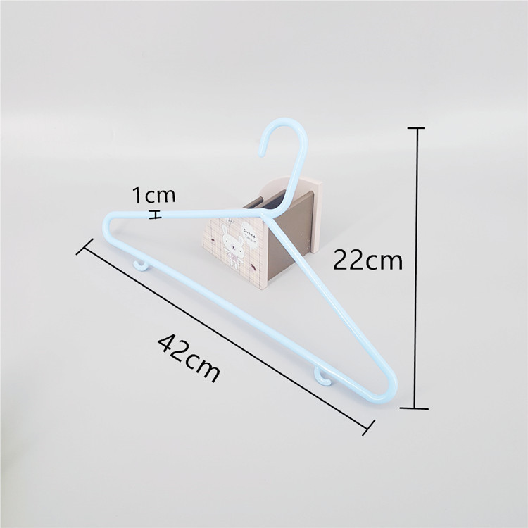Adulto colorido nuevo colgador de plástico sólido engrosado simple balcón armario colgador de ropa de doble uso seco y húmedo colgador de secado pic 13