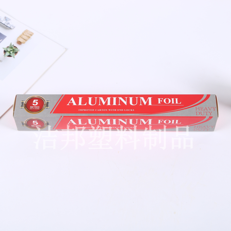 Colored paper box packaging, household tin foil, food-grade outdoor barbecue tin foil, disposable aluminum foil for grilled fish in restaurants details Picture