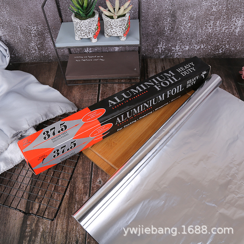 5-meter thickened baking tools, barbecue, grilling, tin foil, household grilling trays, tin foil, oven tin foil, aluminum foil details Picture