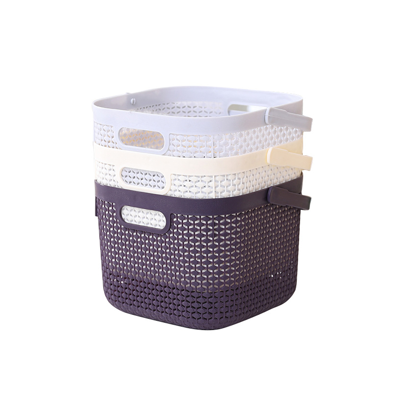 New PP material thick and durable storage basket, household hollowed-out item storage basket, indoor storage basket Application Scenario