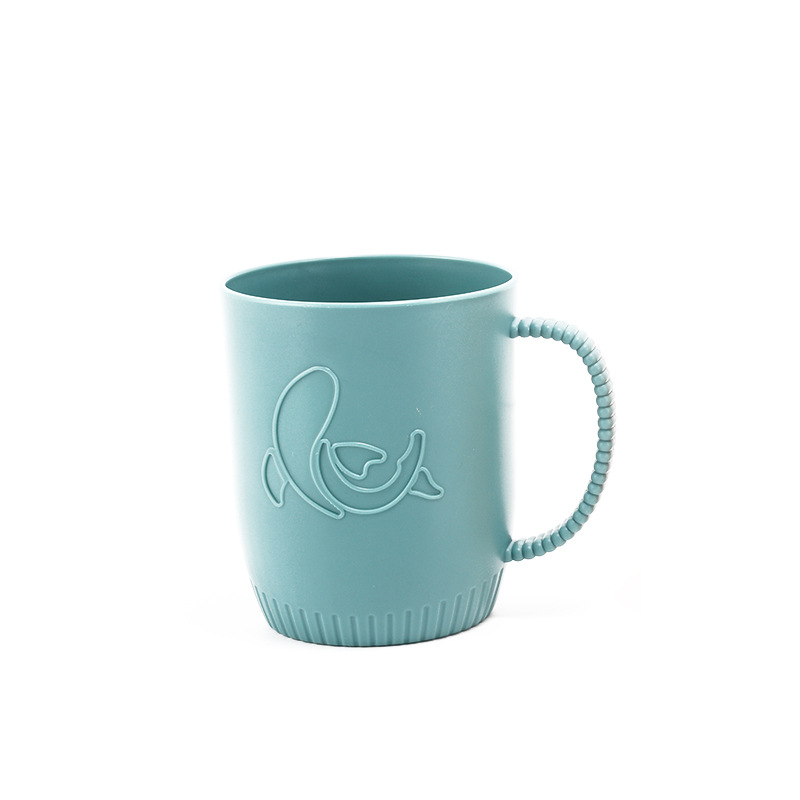 5073 solid-color mouthwash cup, household plastic simple brushing cup, creative pattern couple water cup, single-layer PP toothbrush cup Application Scenario