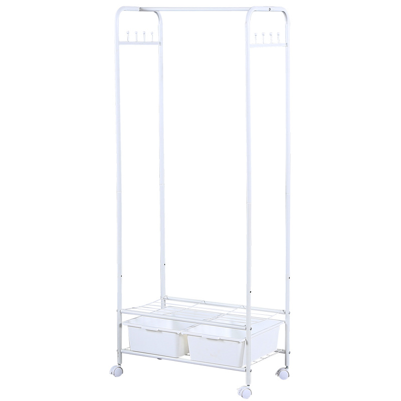 Simple and portable clothes drying rack, household student bedroom hanging rack, Japanese multi-layer organizing and storage cabinet, clothes drying rack Application Scenario