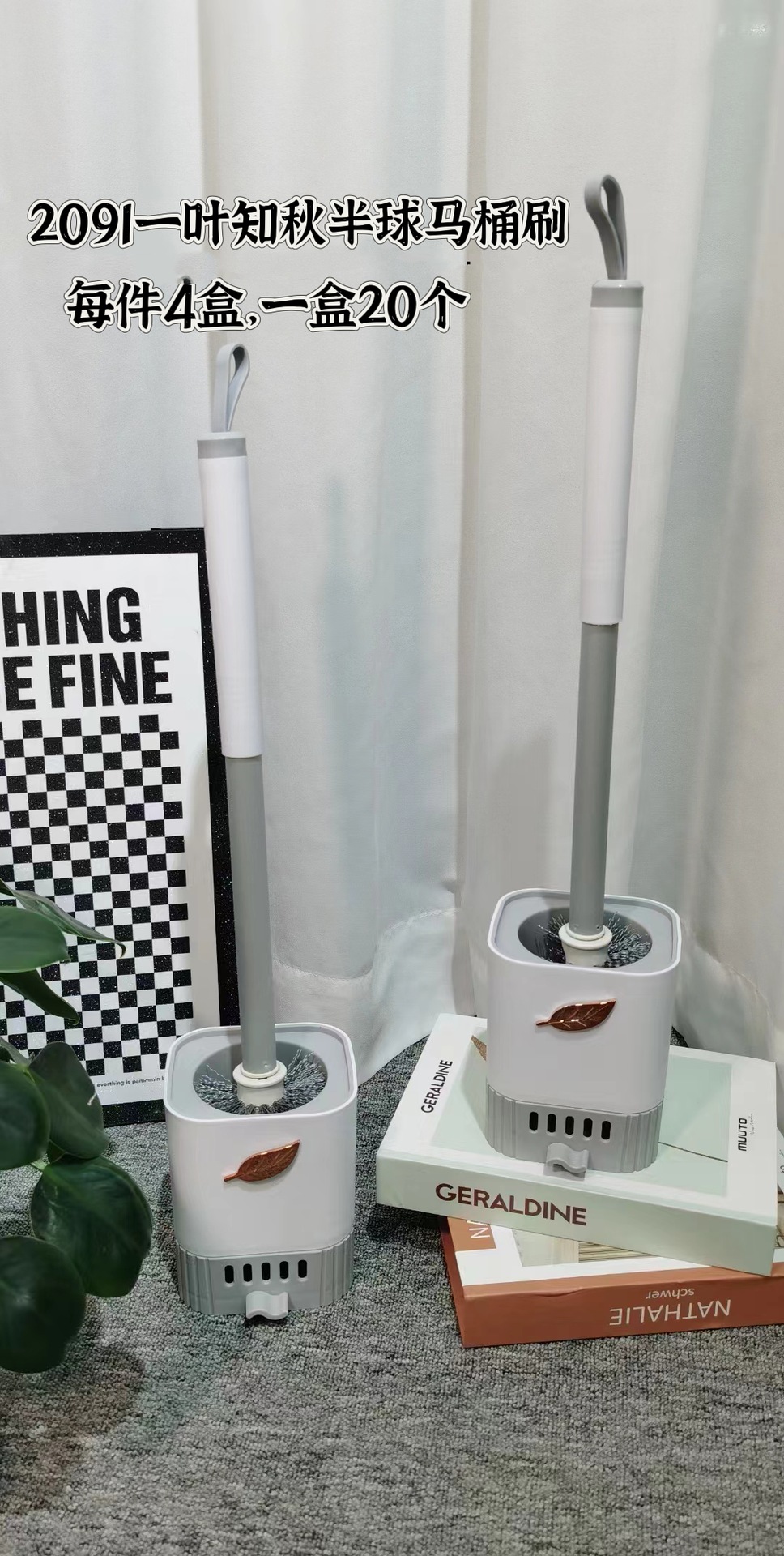 This is a household long-handled wall-mounted toilet brush that drains and cleans the toilet without any dead corners. It is a perfect toilet brush pic 4