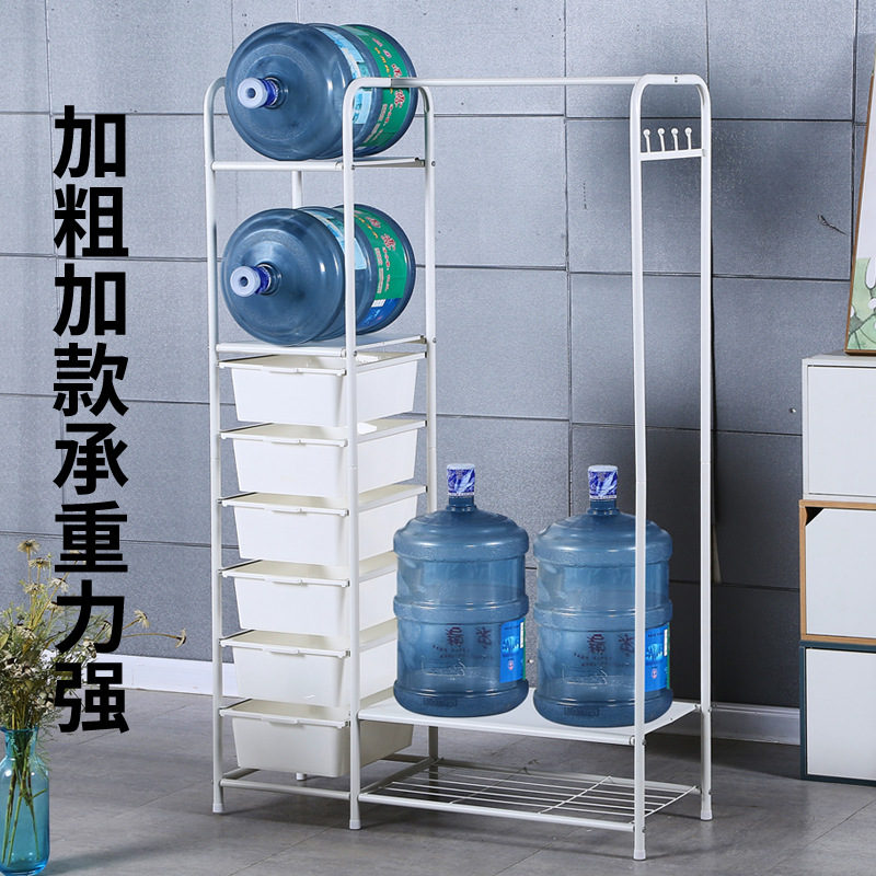 Simple and portable clothes drying rack, household student bedroom hanging rack, Japanese multi-layer organizing and storage cabinet, clothes drying rack Specification image