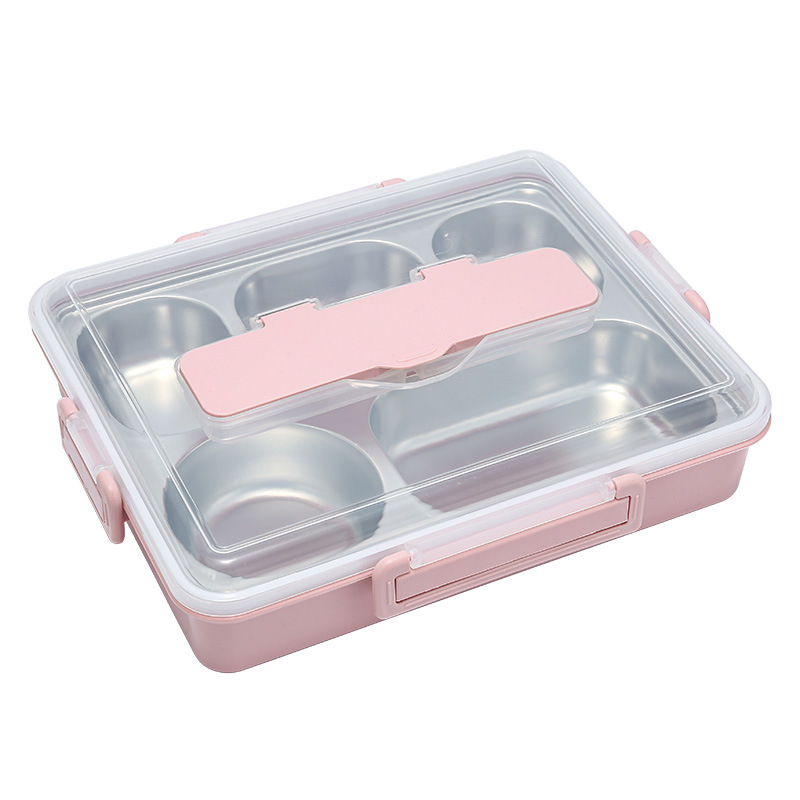 Factory direct supply 304 stainless steel lunch box with chopsticks, large-capacity compartmentalized lunch box with soup bowl Application Scenario