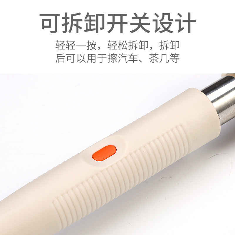 Thickened steel pipe telescopic universal double-sided high-rise building glass window cleaning, water scraping, cleaning and brushing details Picture