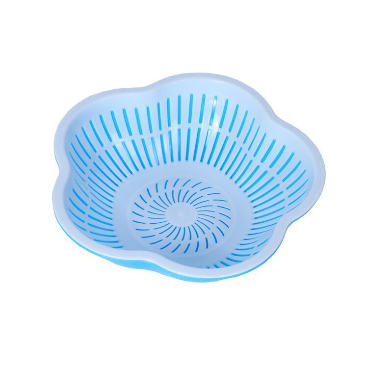 厂家直销塑料双层沥水篮洗菜盆洗菜篮 塑料洗米洗水果篮