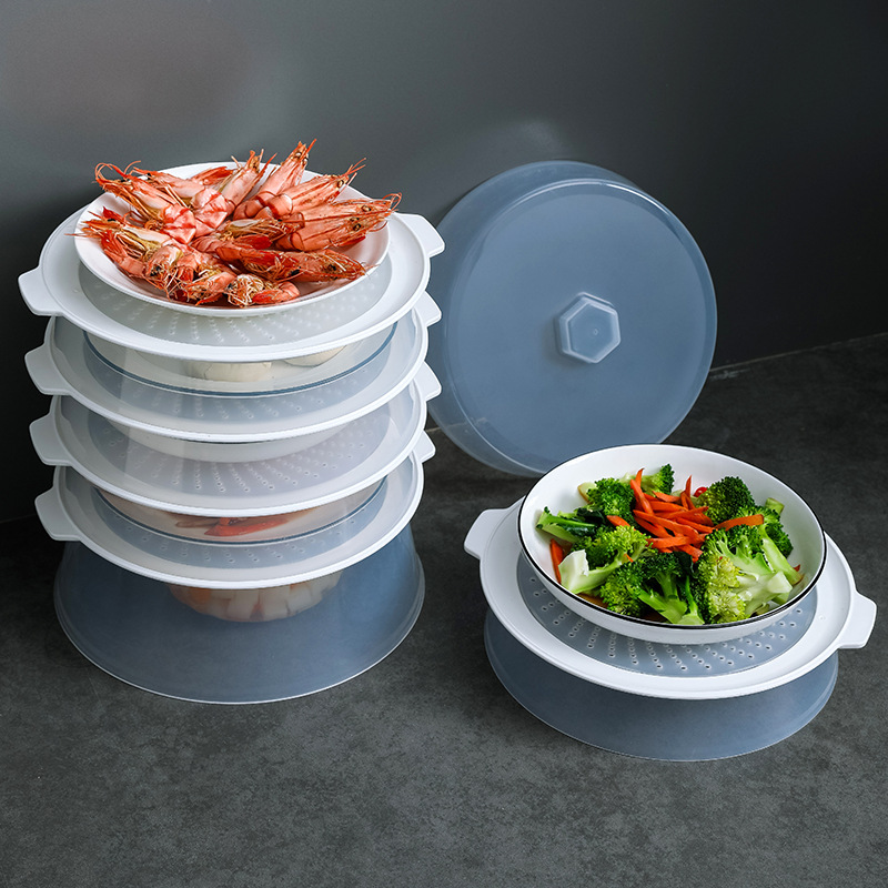 The multi-layered transparent dust-proof household table food cover with overlapping storage and insulation is a perfect tool for keeping leftovers fresh Application Scenario