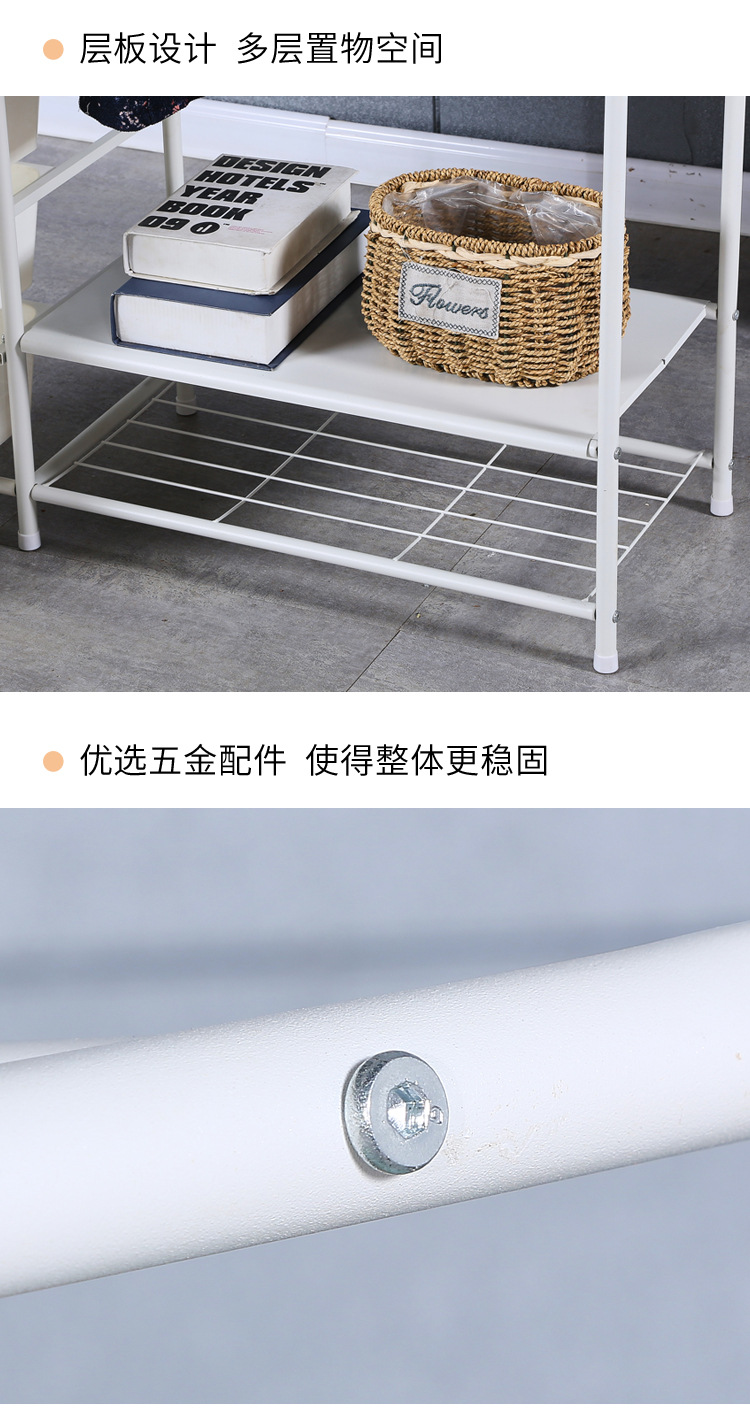 Simple and portable clothes drying rack, household student bedroom hanging rack, Japanese multi-layer organizing and storage cabinet, clothes drying rack pic 9