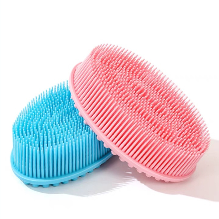 Silicone sensory integration training tactile brush, baby silicone bath brush, soft bath brush, hair wash brush, massage brush Application Scenario