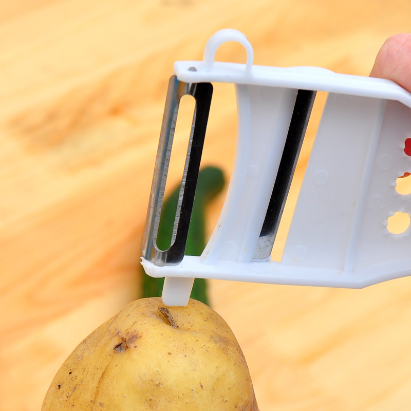 Functional vegetable cutter, potato shreder, grater, multi-slicer, hand guard, shredded radish cutter, kitchen wonder pic 10