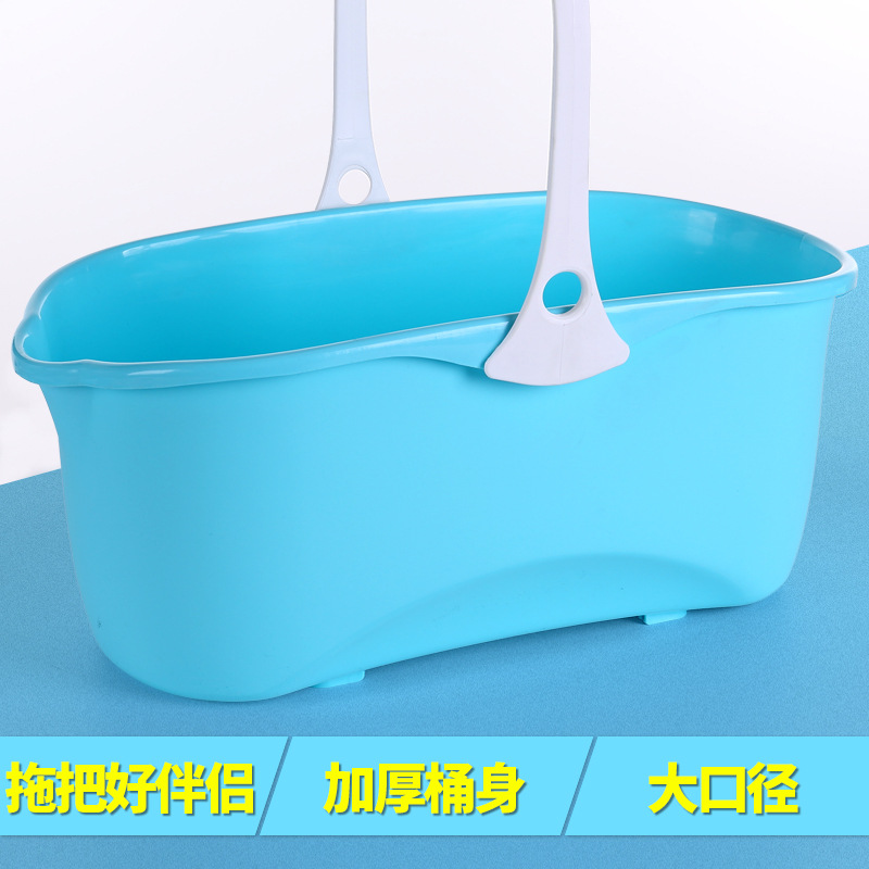 Thickened rectangular mop, extruded water bucket, flat rubber cotton mop, cleaning bucket, car wash hand-held plastic water bucket wholesale