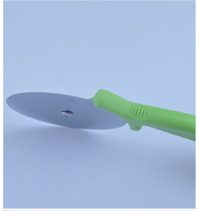 Stainless steel pizza knife, plastic pizza roller knife, round pancake knife, creative kitchenware and baking tools pic 8