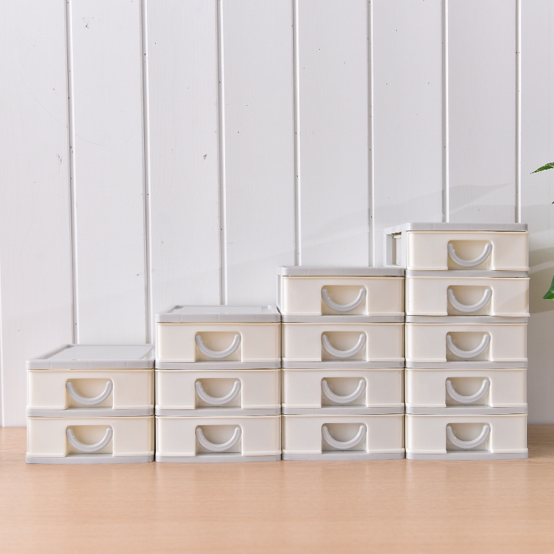 Factory direct sales office stationery storage box, desktop miscellaneous storage cabinet, Nordic style desktop storage cabinet Specification image