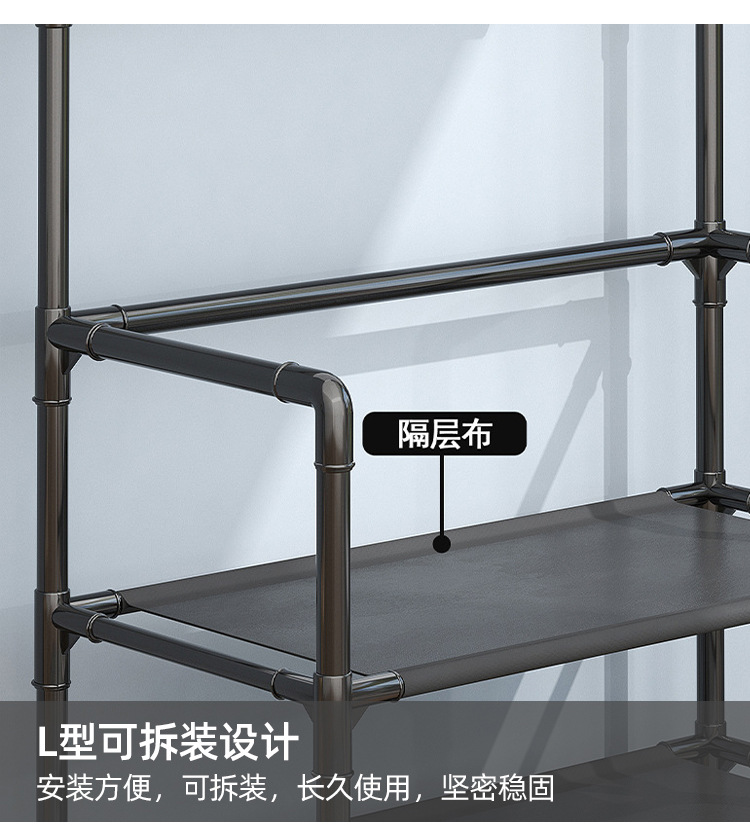 Wholesale of cross-border coat racks, simple floor-standing multi-functional clothes hangers, modern and simple metal shoe racks and storage racks pic 6