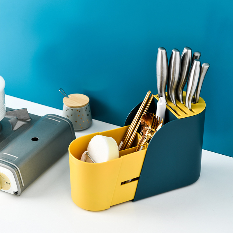 0469 Chopstick cage rack kitchenware knife rack household multi-functional storage rack plastic draining 筷笼 chopstick box