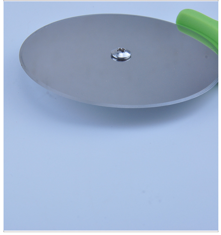 Stainless steel pizza knife, plastic pizza roller knife, round pancake knife, creative kitchenware and baking tools pic 7