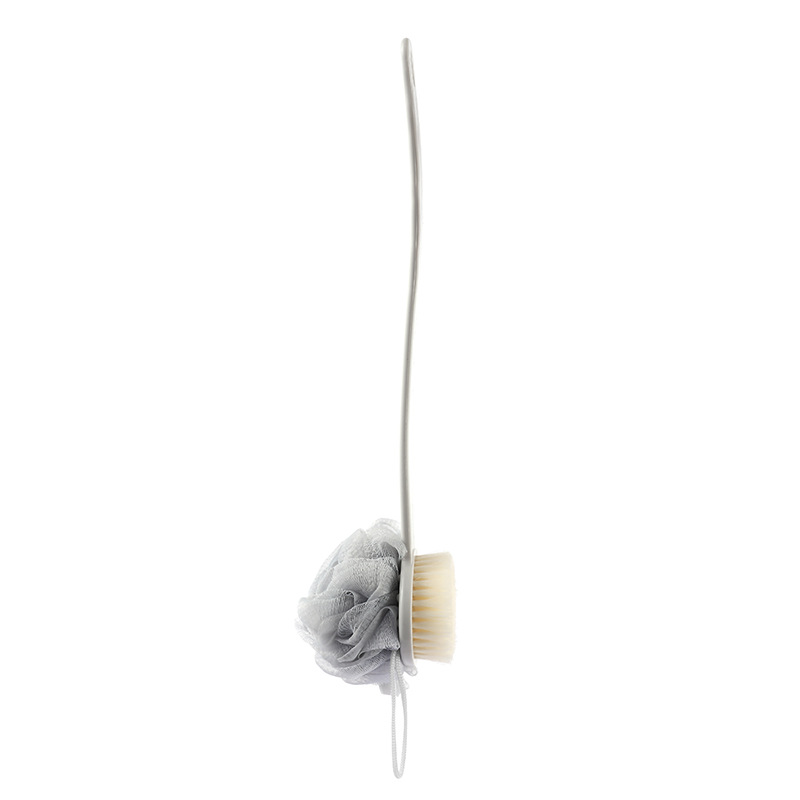 Factory direct sales long-handled soft-bristled bath brush, bathing wonder, bath brush, bath ball, foaming net, bath scrubbing and back rubbing wonder Specification image