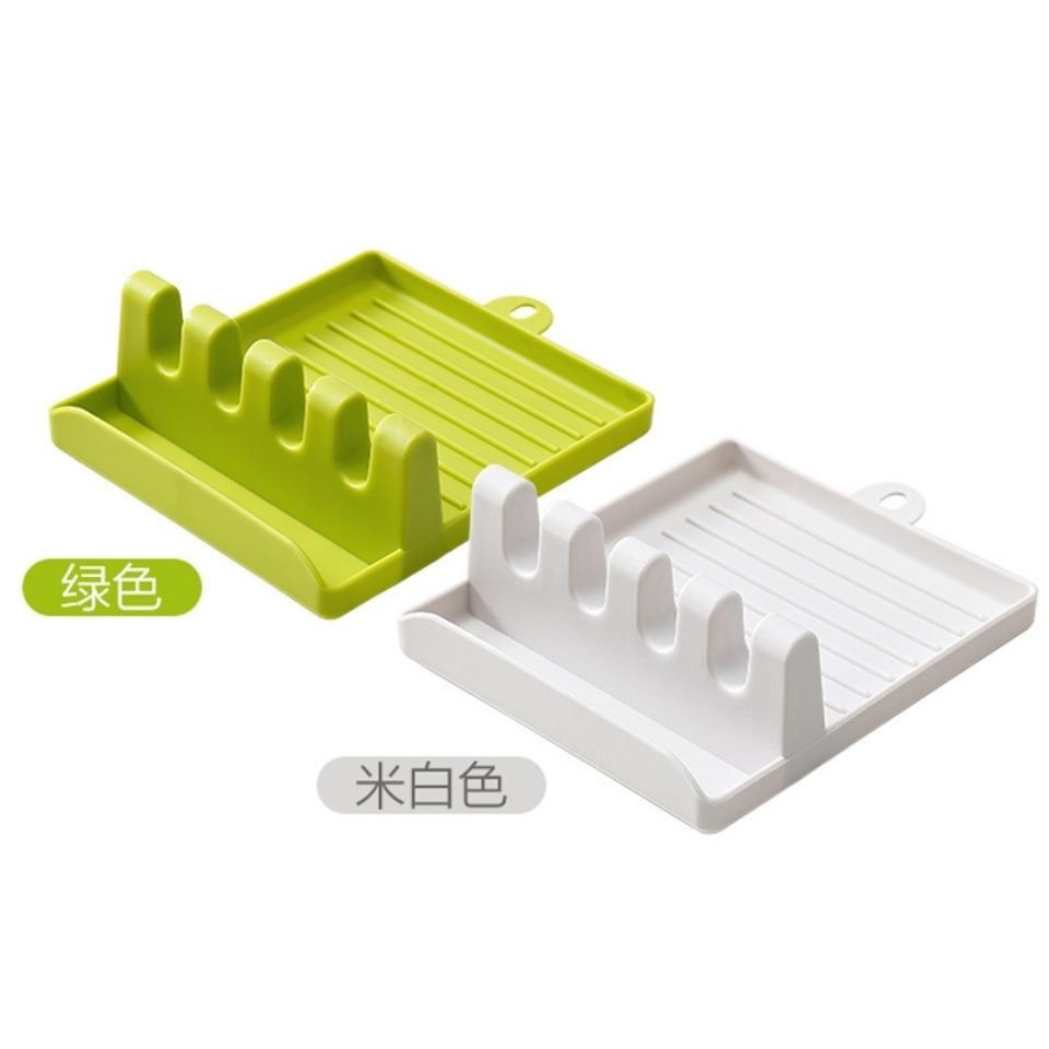 Kitchen spatula rack, countertop storage, pot lid rack, storage rack, plastic multi-functional chopsticks and spoons, kitchenware and supplies organization rack Application Scenario